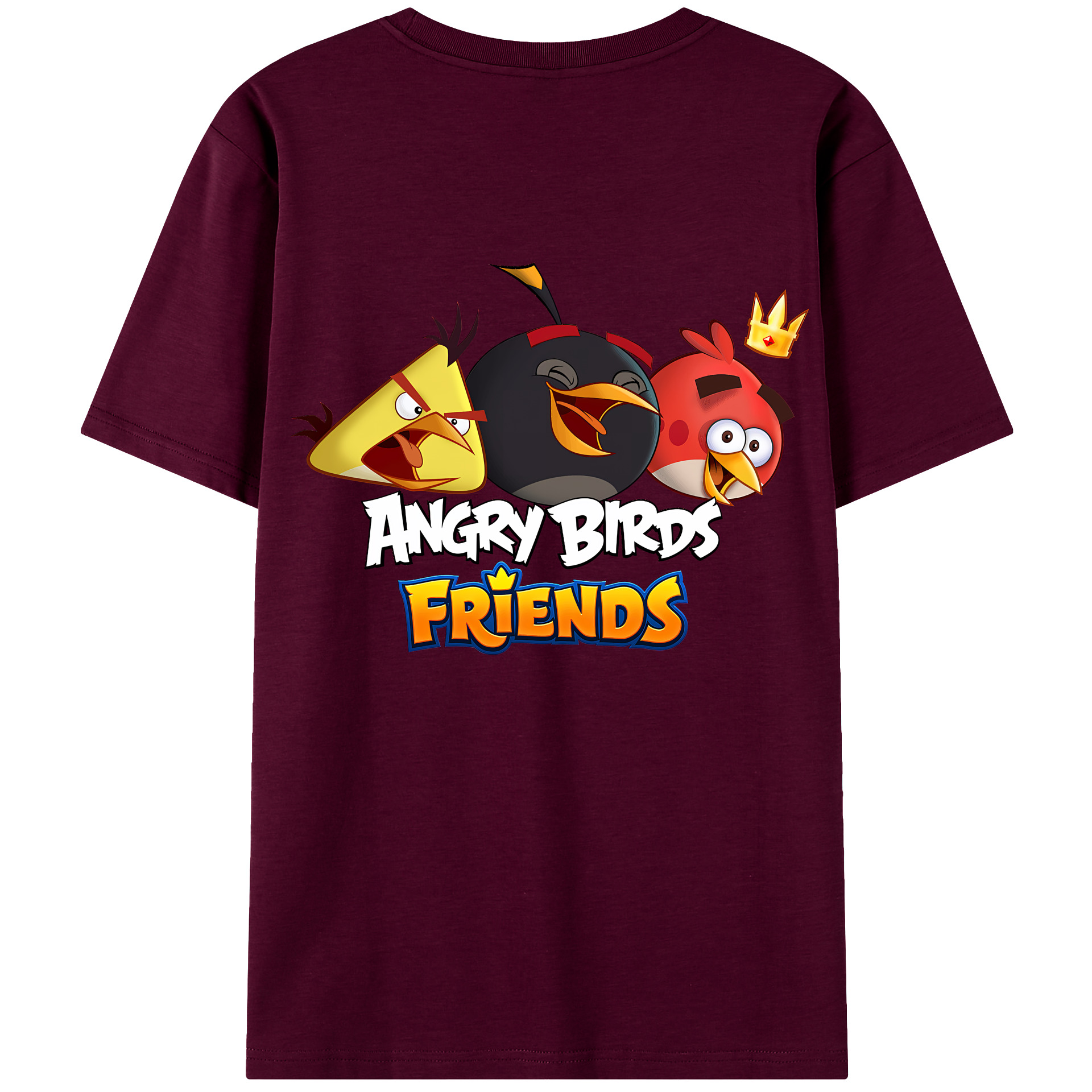 （画像用） Angry Birds アングリーバード レディース半袖Tシャツ(バックプリント)